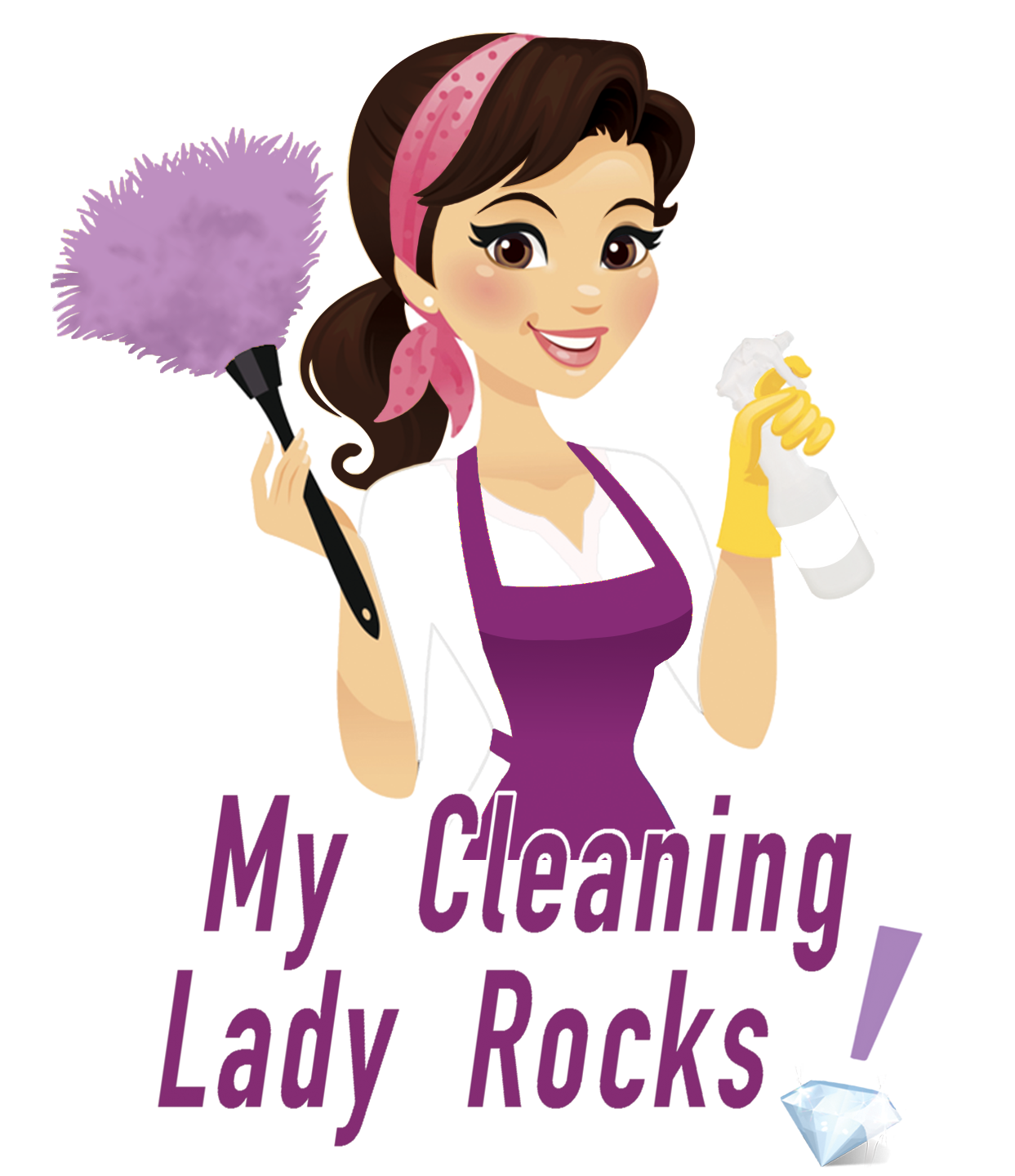 My Cleaning Lady Rocks Logo